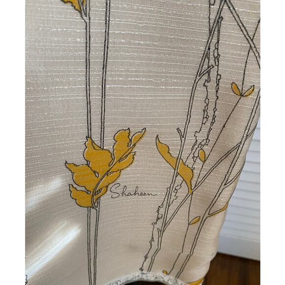 Vintage 1970s ALFRED SHAHEEN Floral‎ Screen-Printed Shift Dress zinnias - Picture 3 of 10